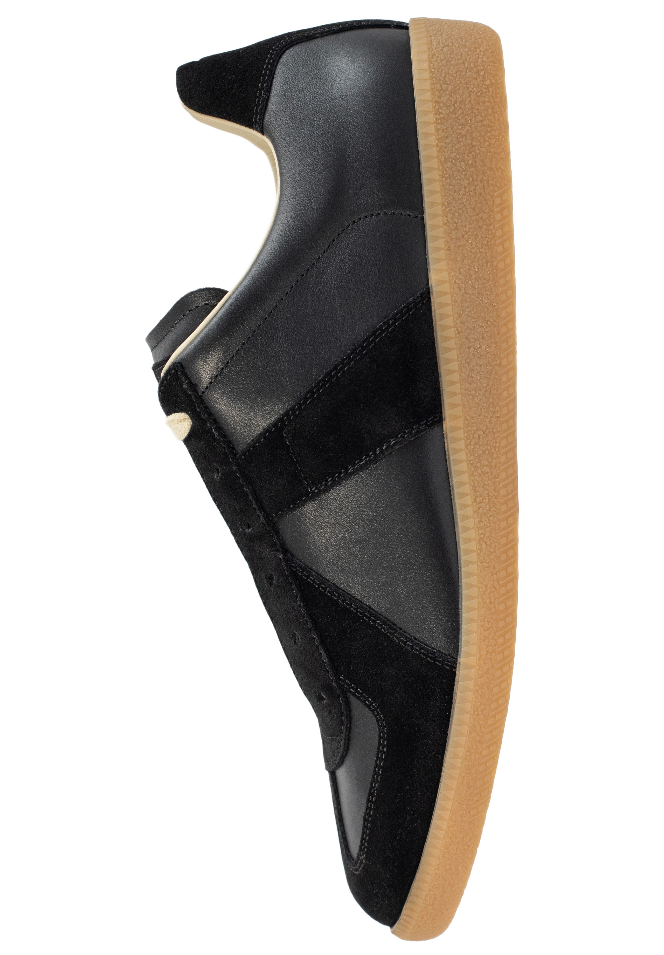 BLACK LEATHER SNEAKERS - 2