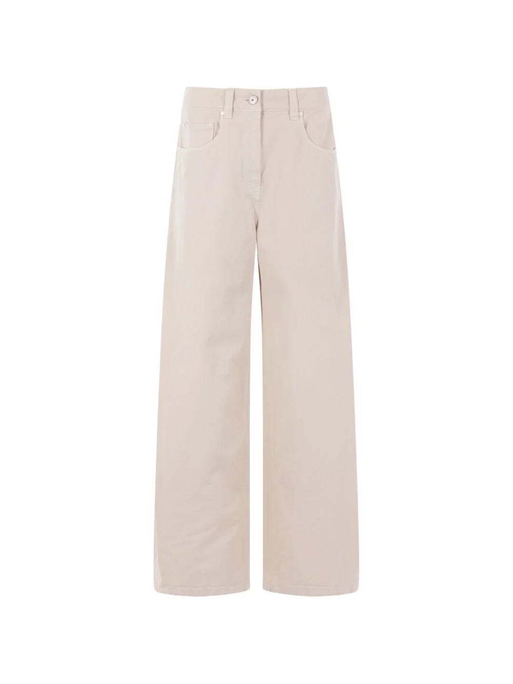 logo-patch straight jeans - 1