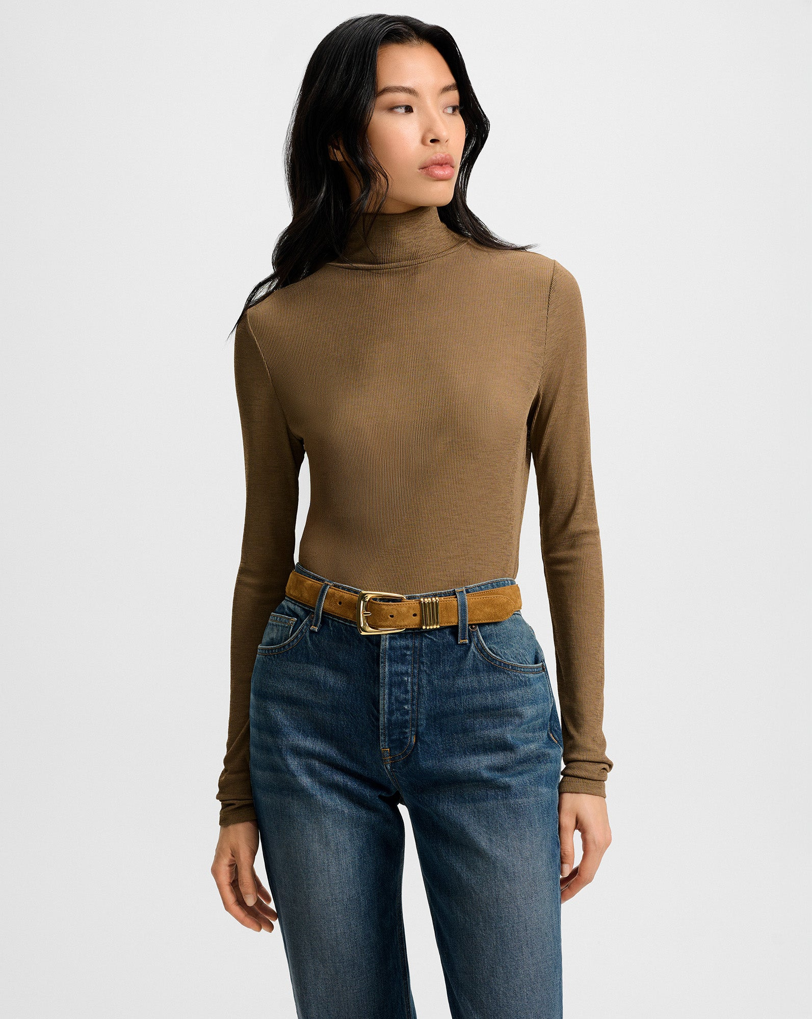 WYETH RIBBED TURTLENECK TOP - 2