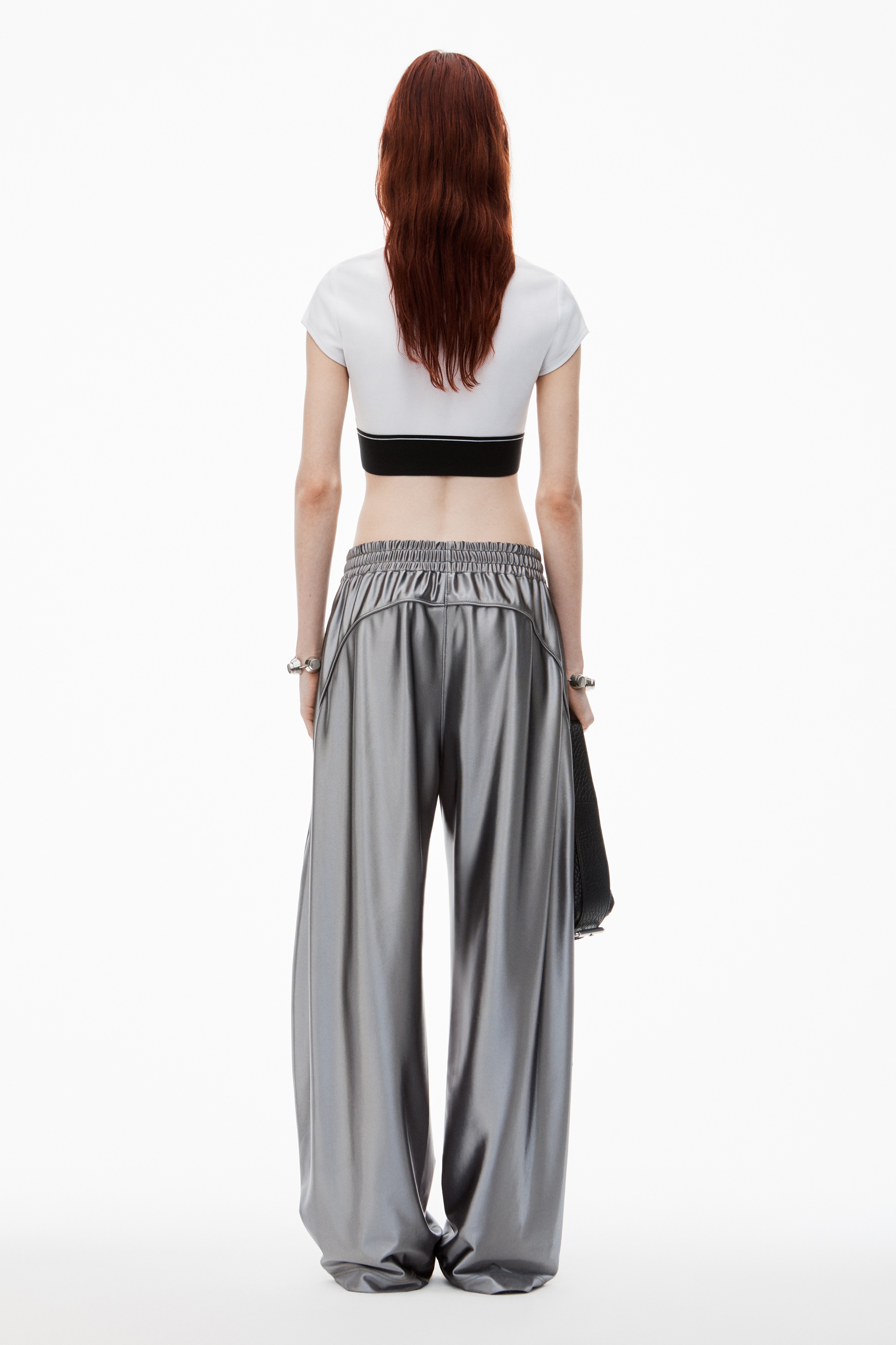 Logo Track Pant with Piping - 4