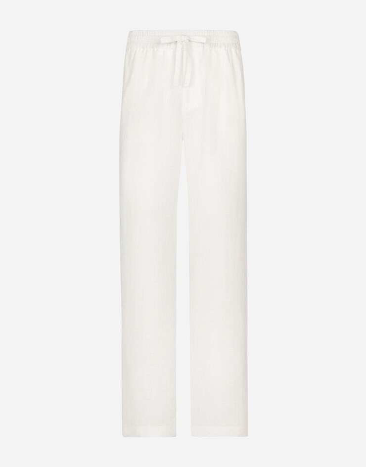 Linen-blend jogging pants - 1