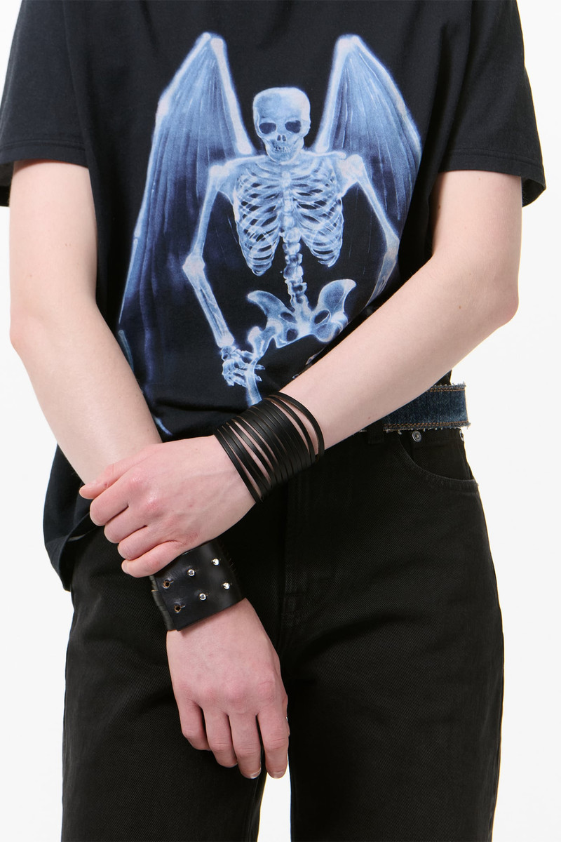 Slash Bracelet Black Chromexcel Leather 4