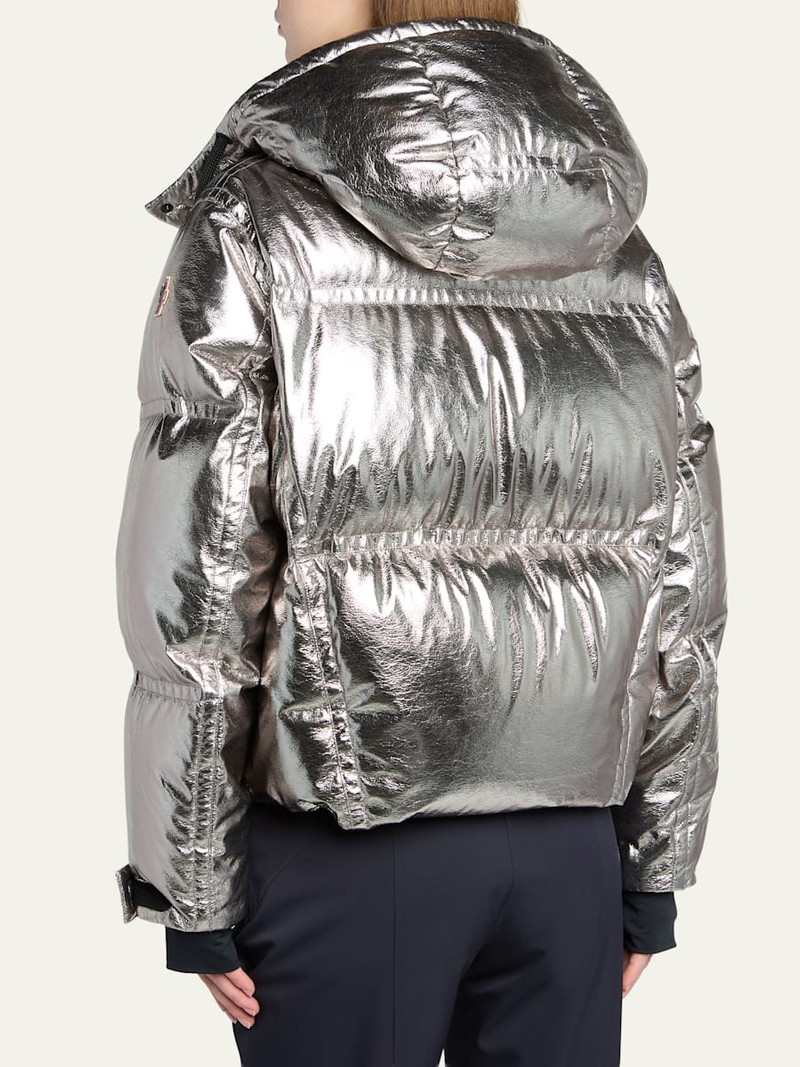 Moncler Grenoble Calaque Metallic Hooded Down Ski Jacket outlook