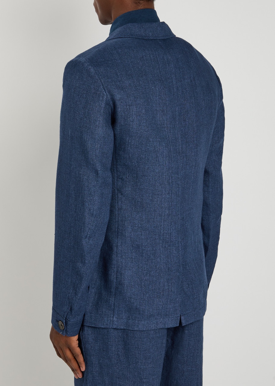 Oliver Spencer Theobald Linen Blazer - 3