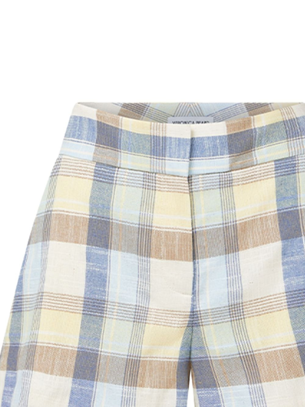 Allen checked pleated mini shorts - 2