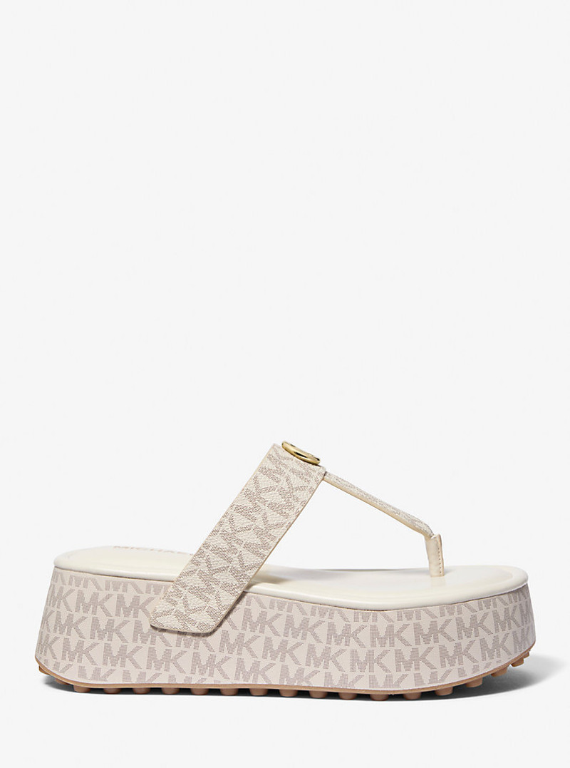 MICHAEL KORS Koya Signature Logo Platform Flip Flop outlook