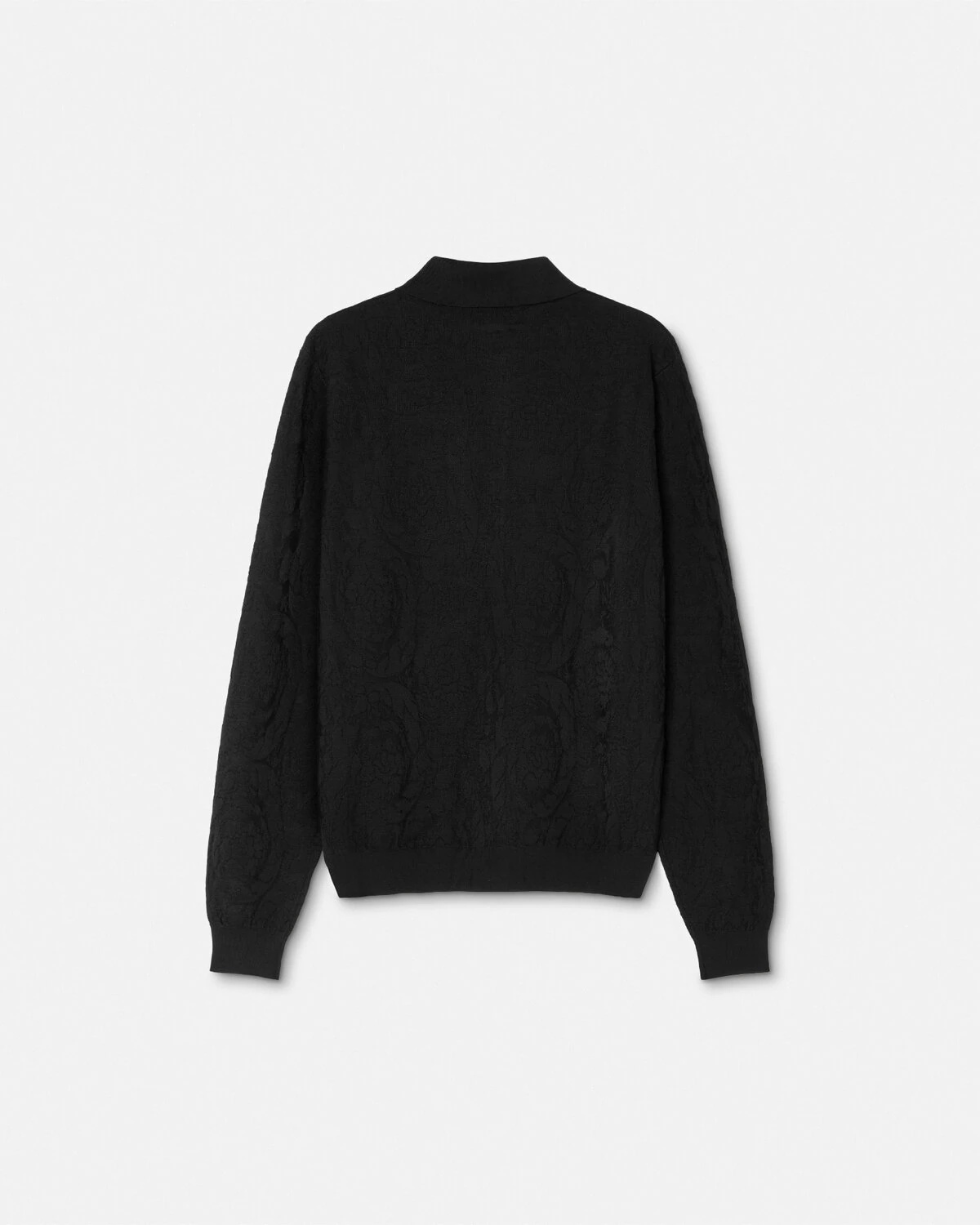 Barocco Jacquard Knit Polo Sweater - 3