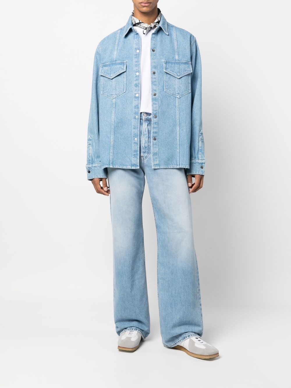 button-up denim shirt - 2