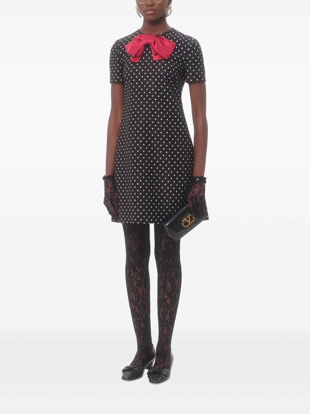 Valentino Women Dotted Mini Dress - 4