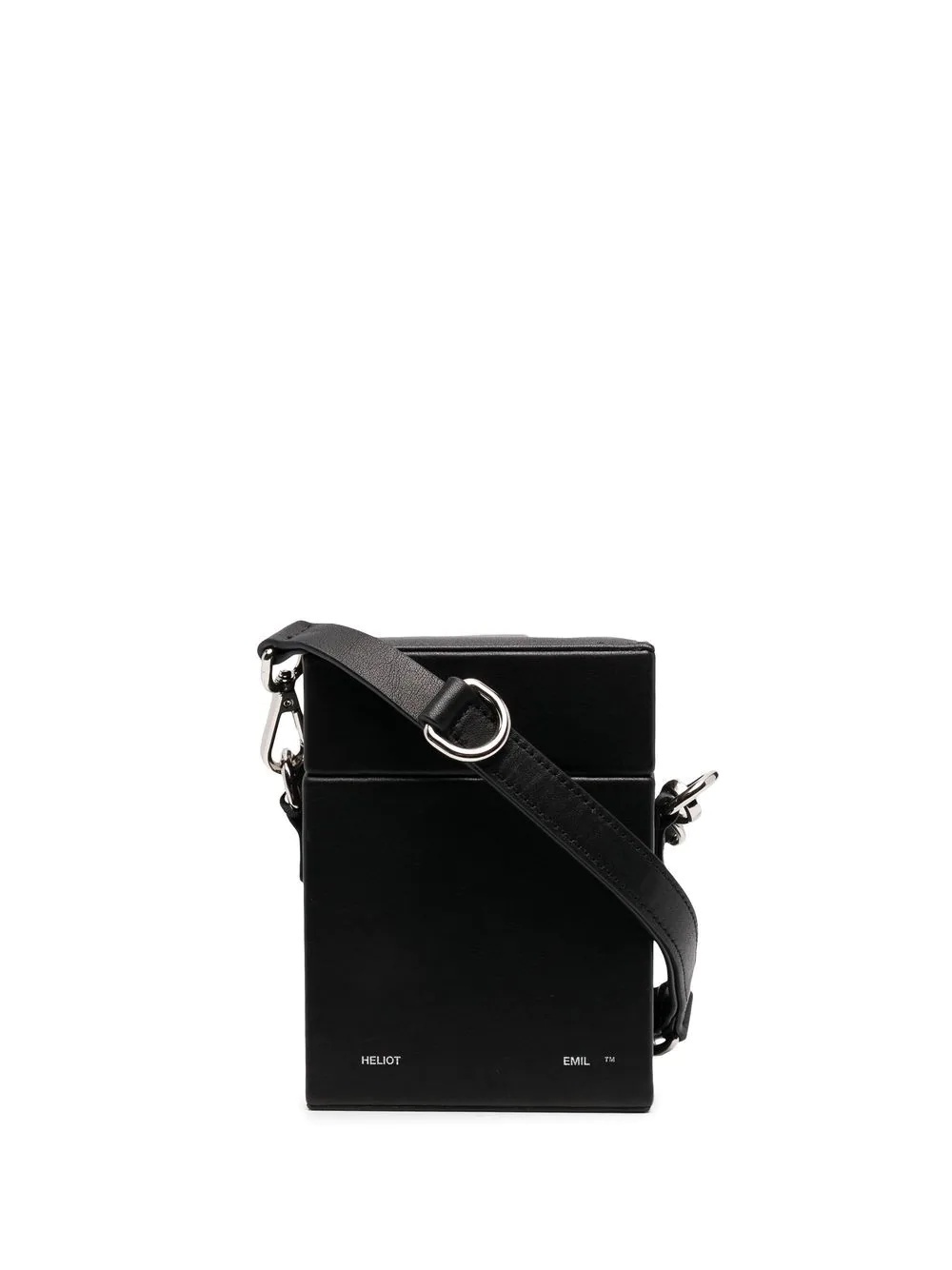 leather-box messenger bag - 1