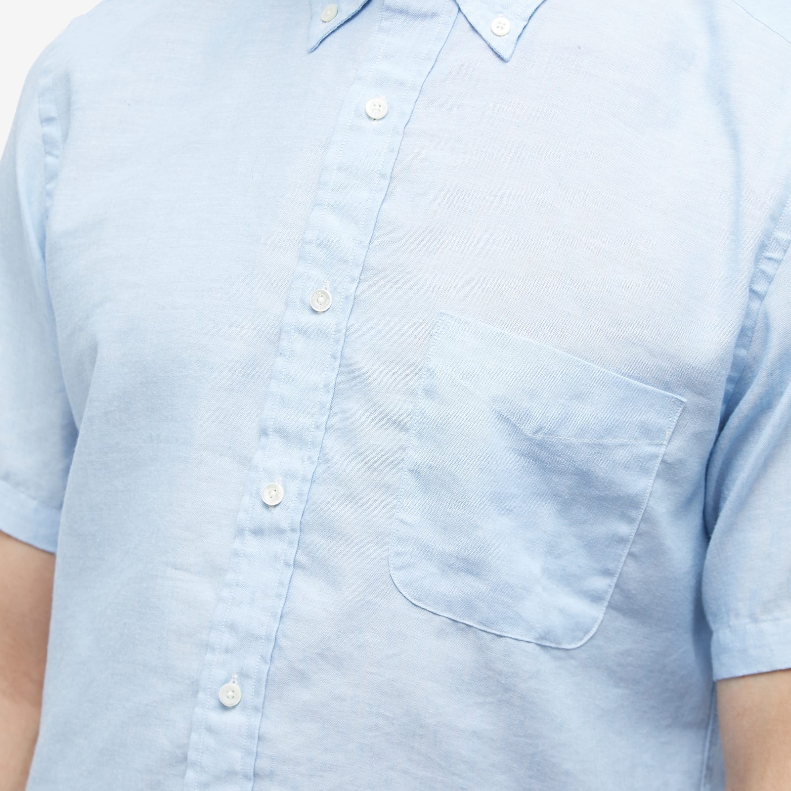 Beams Plus BD COOLMAX® Linen Short Sleeve Shirt - 5