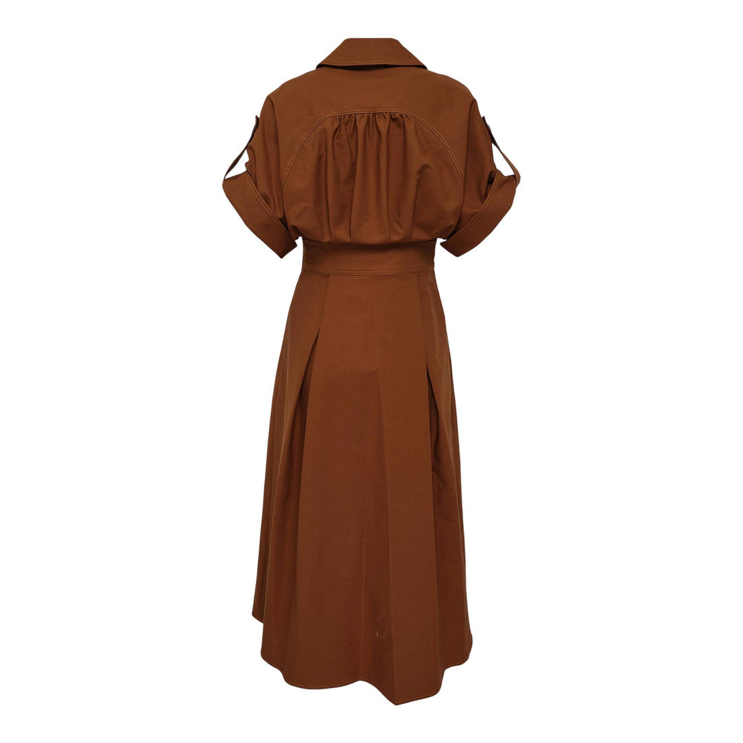 Wide Sleeve Shirt Dress - 2