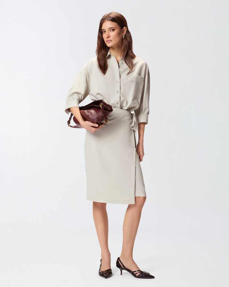 MIDI DRESS WITH A SHIRT-STYLE BODICE 3