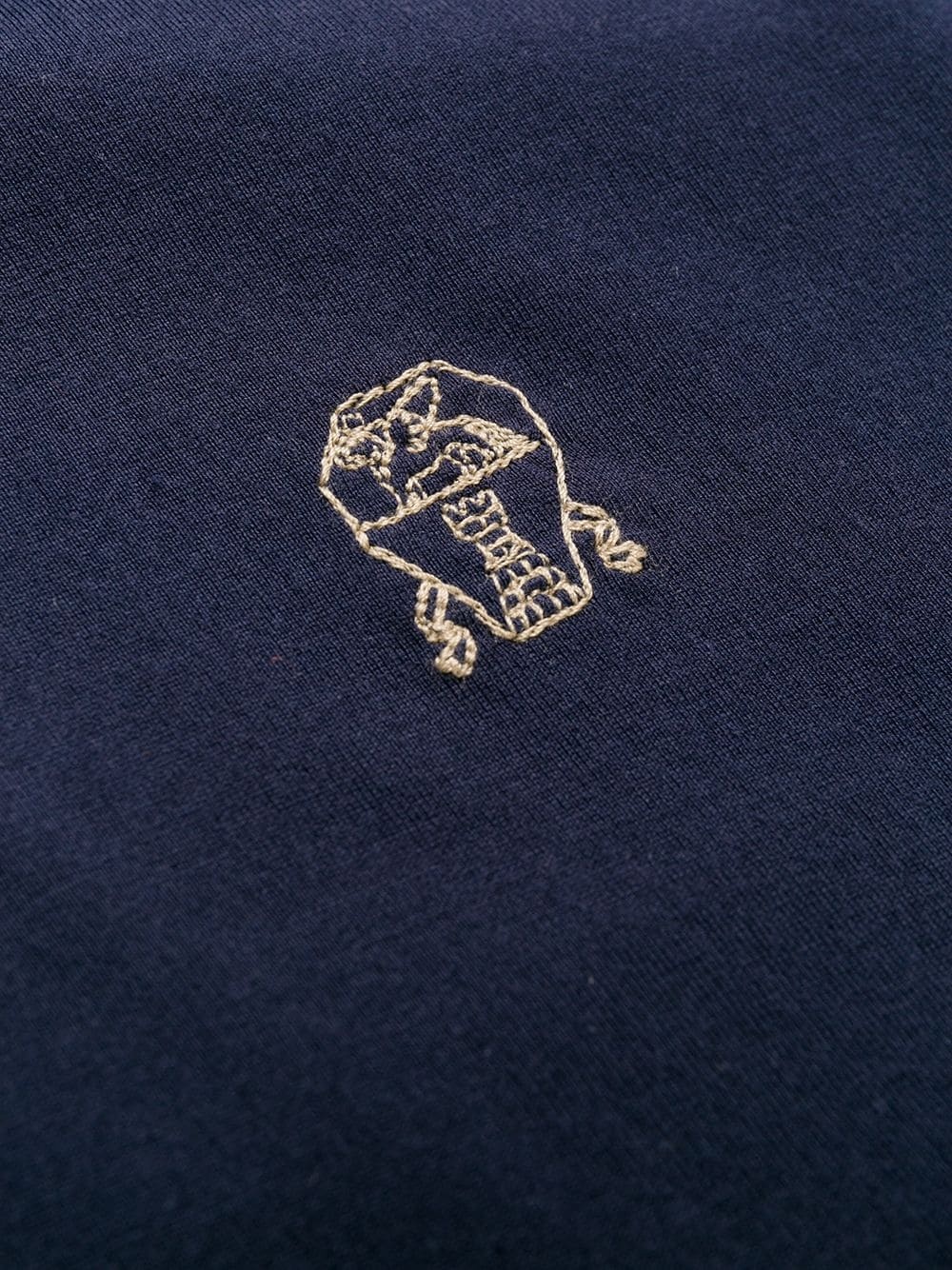 embroidered logo hoodie - 6