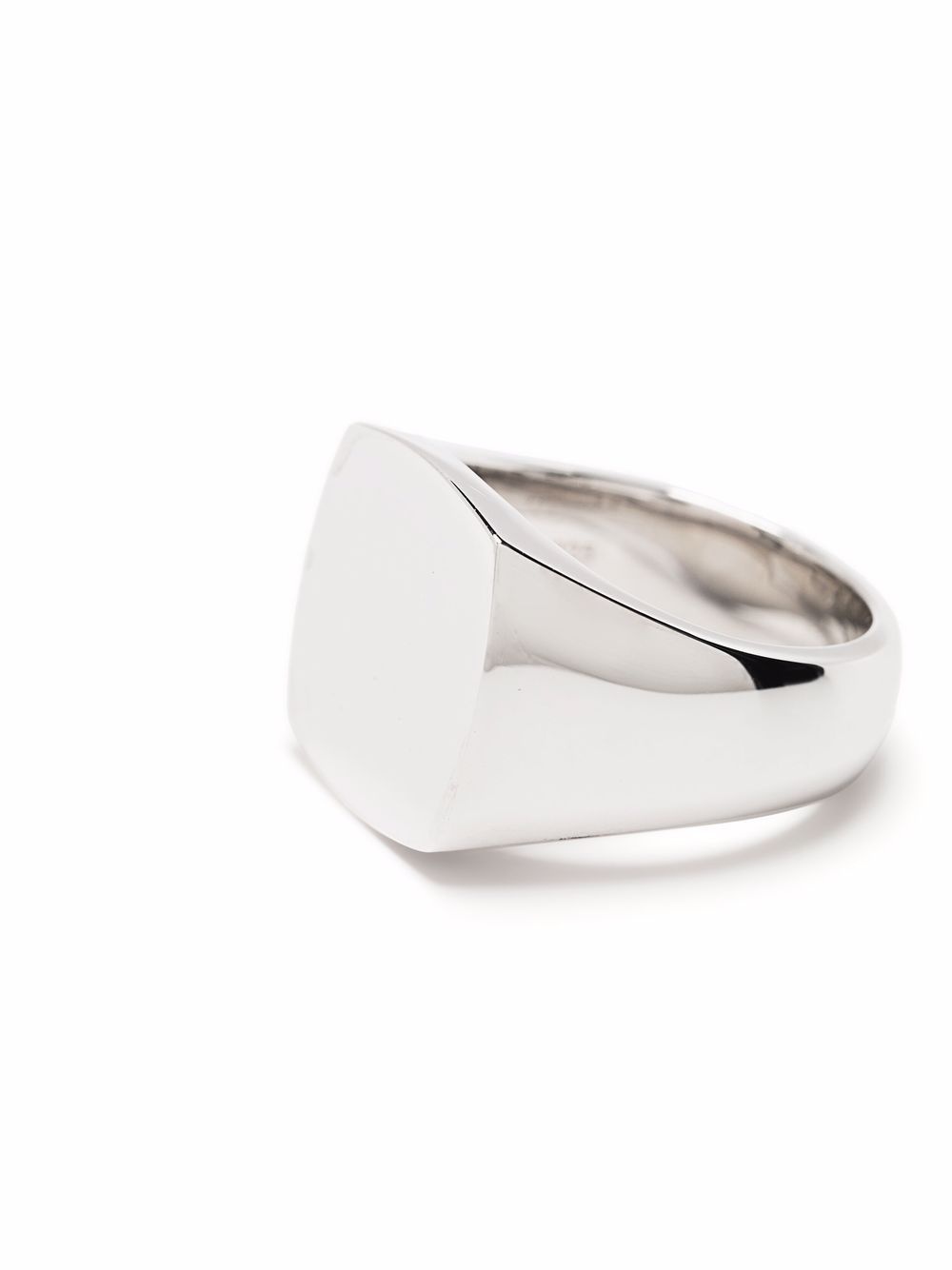 cushion polished signet ring - 3