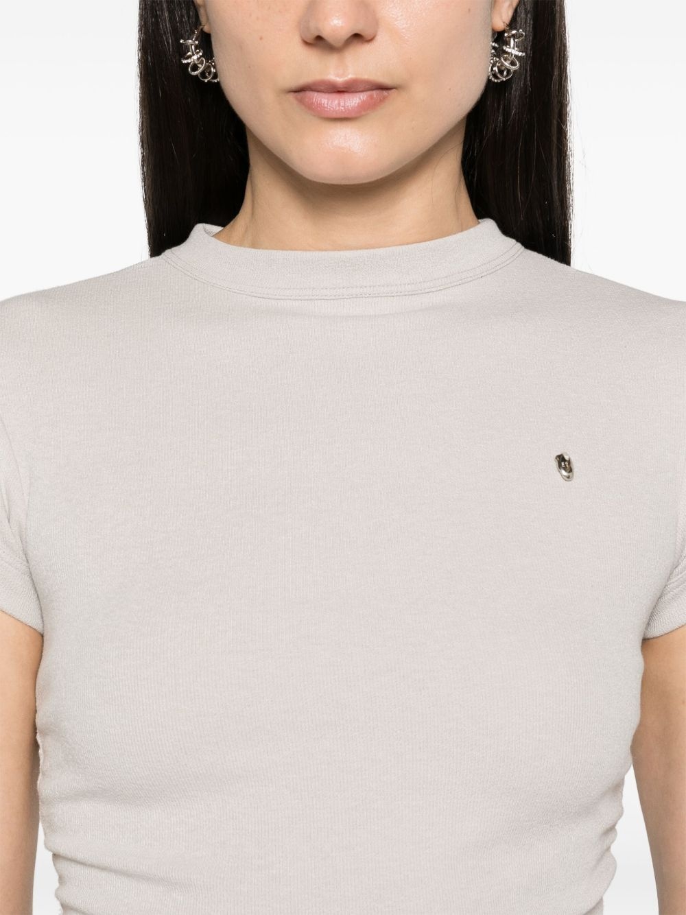 ruched jersey T-shirt - 5