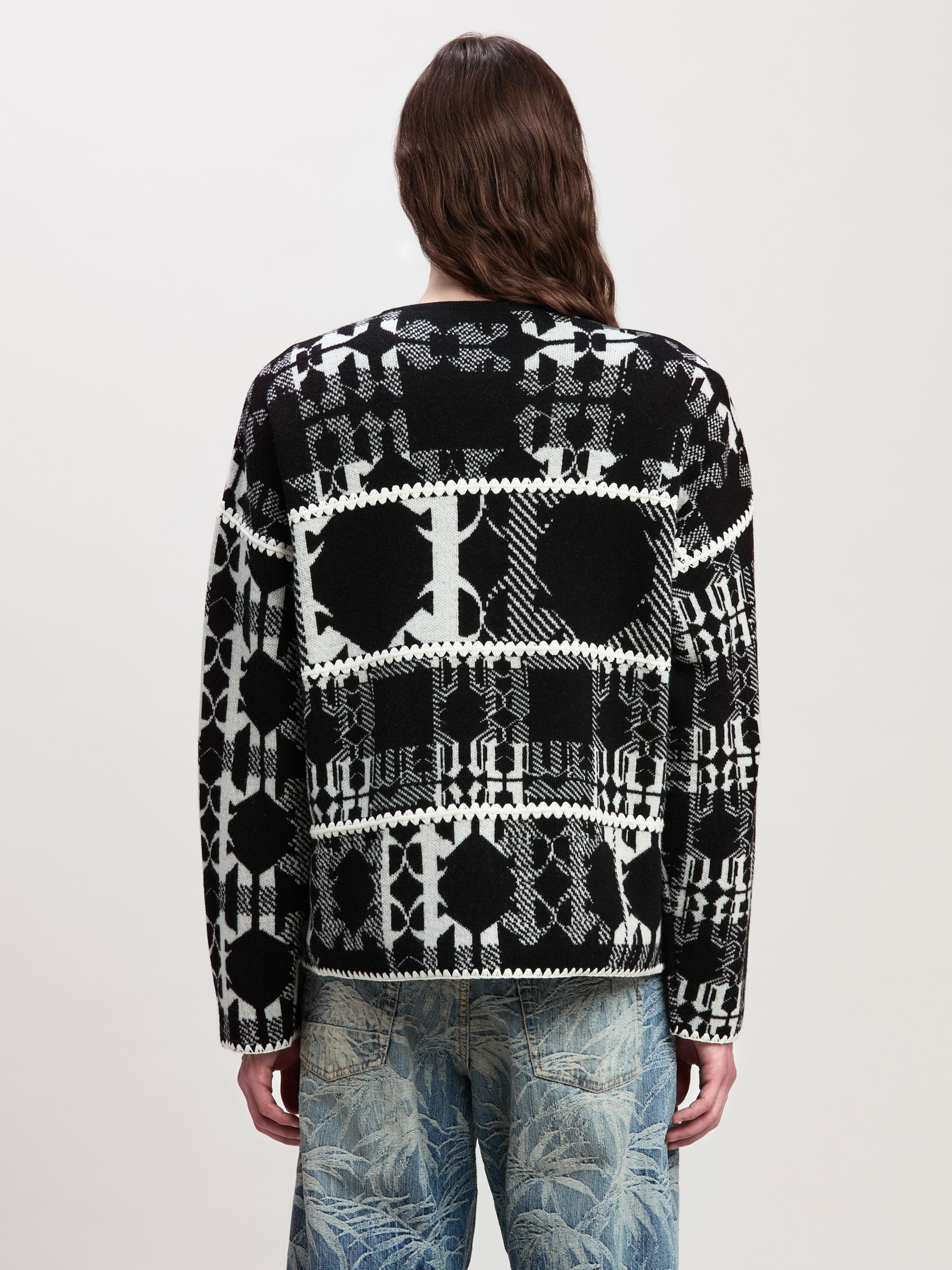 Check Monogram Sweater - 5