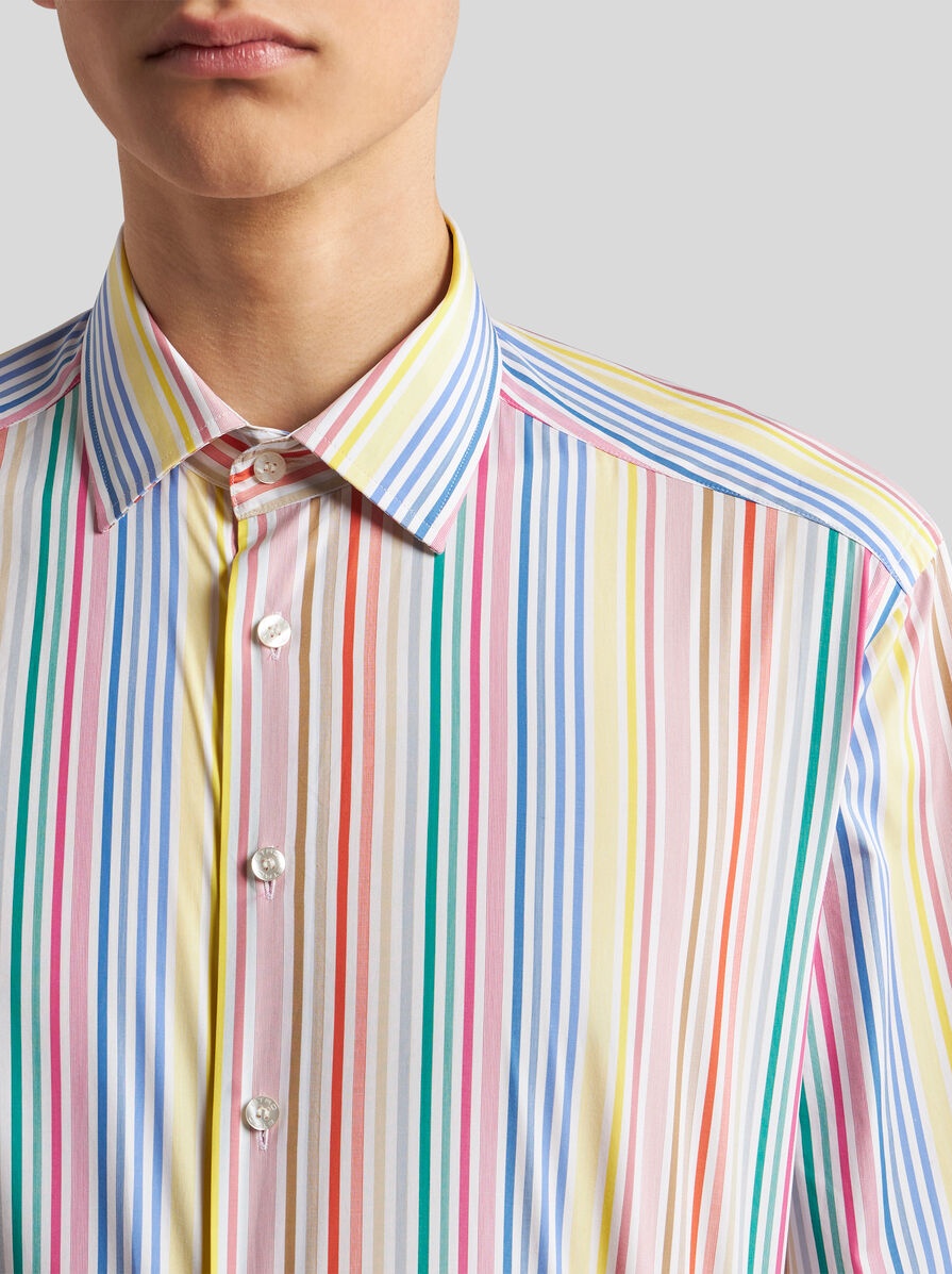 Tシャツ・カットソー ETRO SS25 'Pegaso' striped shirt (MRIB000499TR575 S8461) Tシャツ・カットソー ETRO SS25 'Pegaso' striped shirt