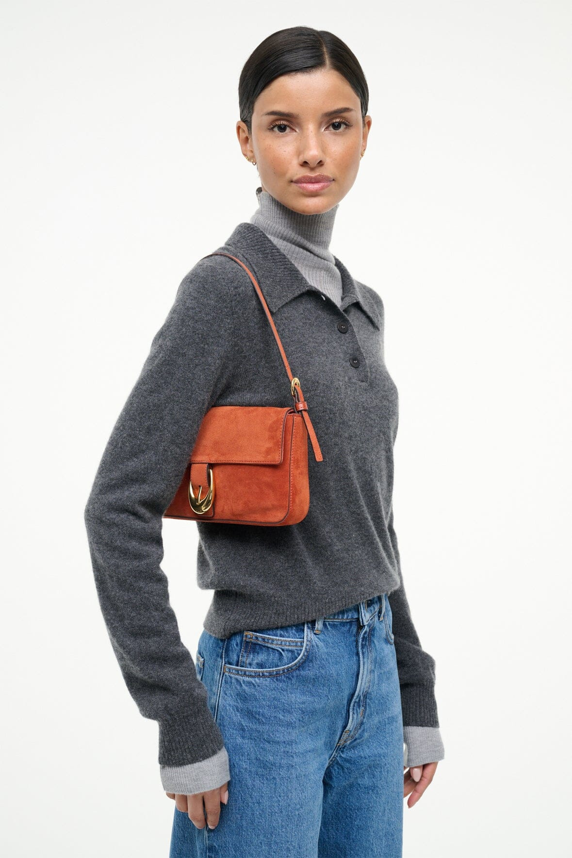 STAUD HARLOW BAG AUBURN - 2