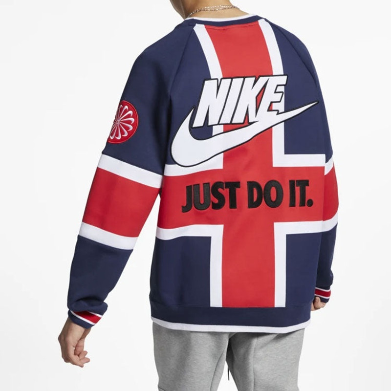 Men's Nike City Limited London Multicolor Splicing Red Blue 'Midnight Navy White University Red' AR1 4