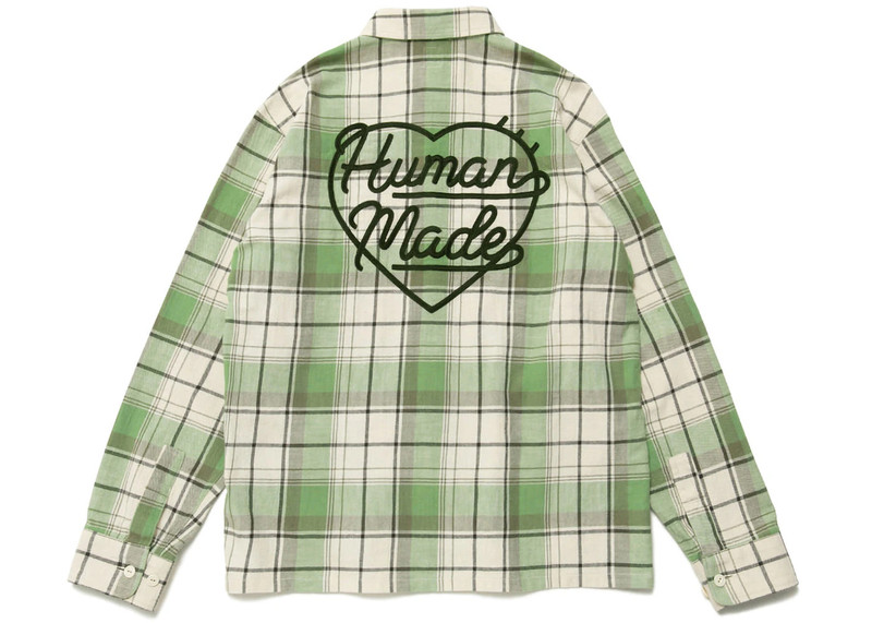 Human Made Human Made Checked Overshirt Green outlook