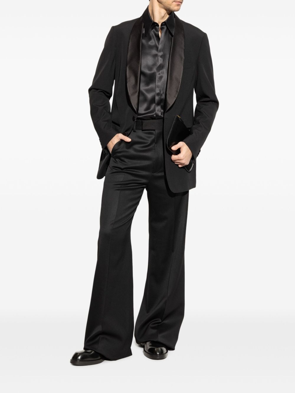 wool palazzo pants - 2