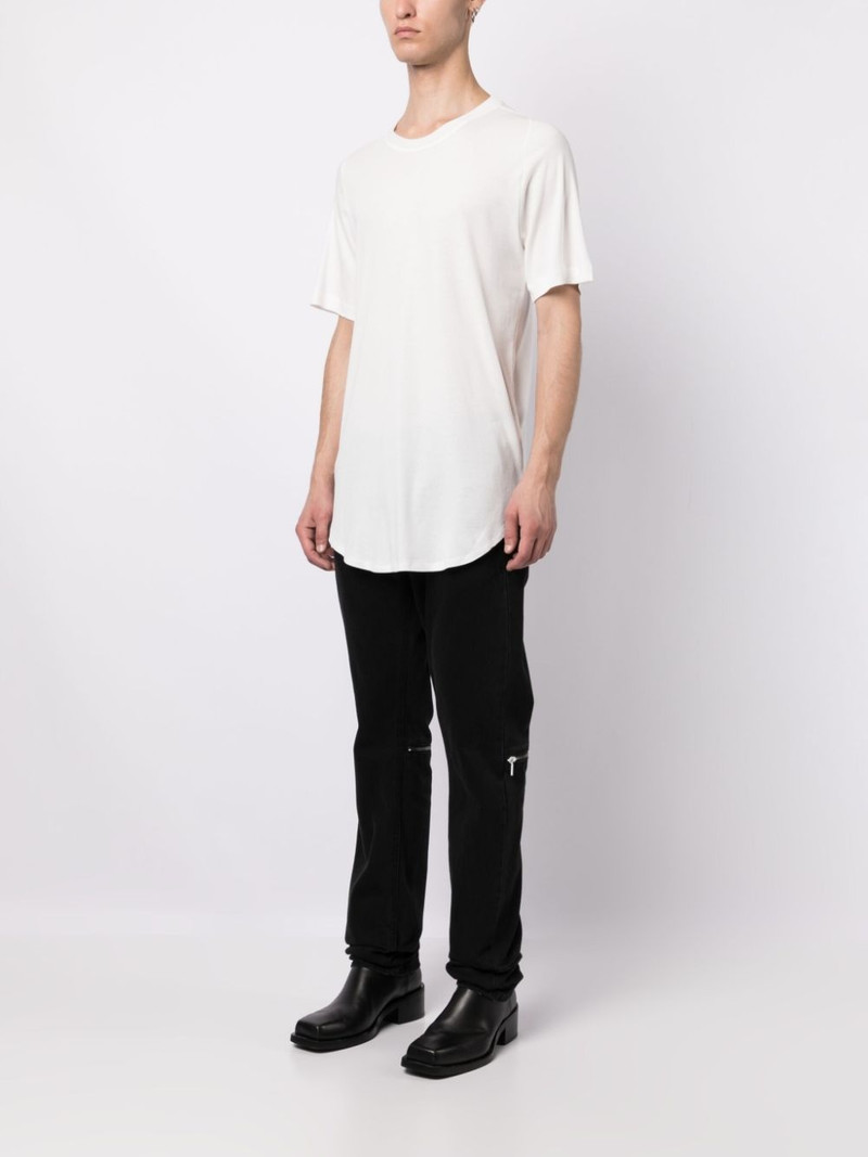 curved-hem cotton T-shirt 3