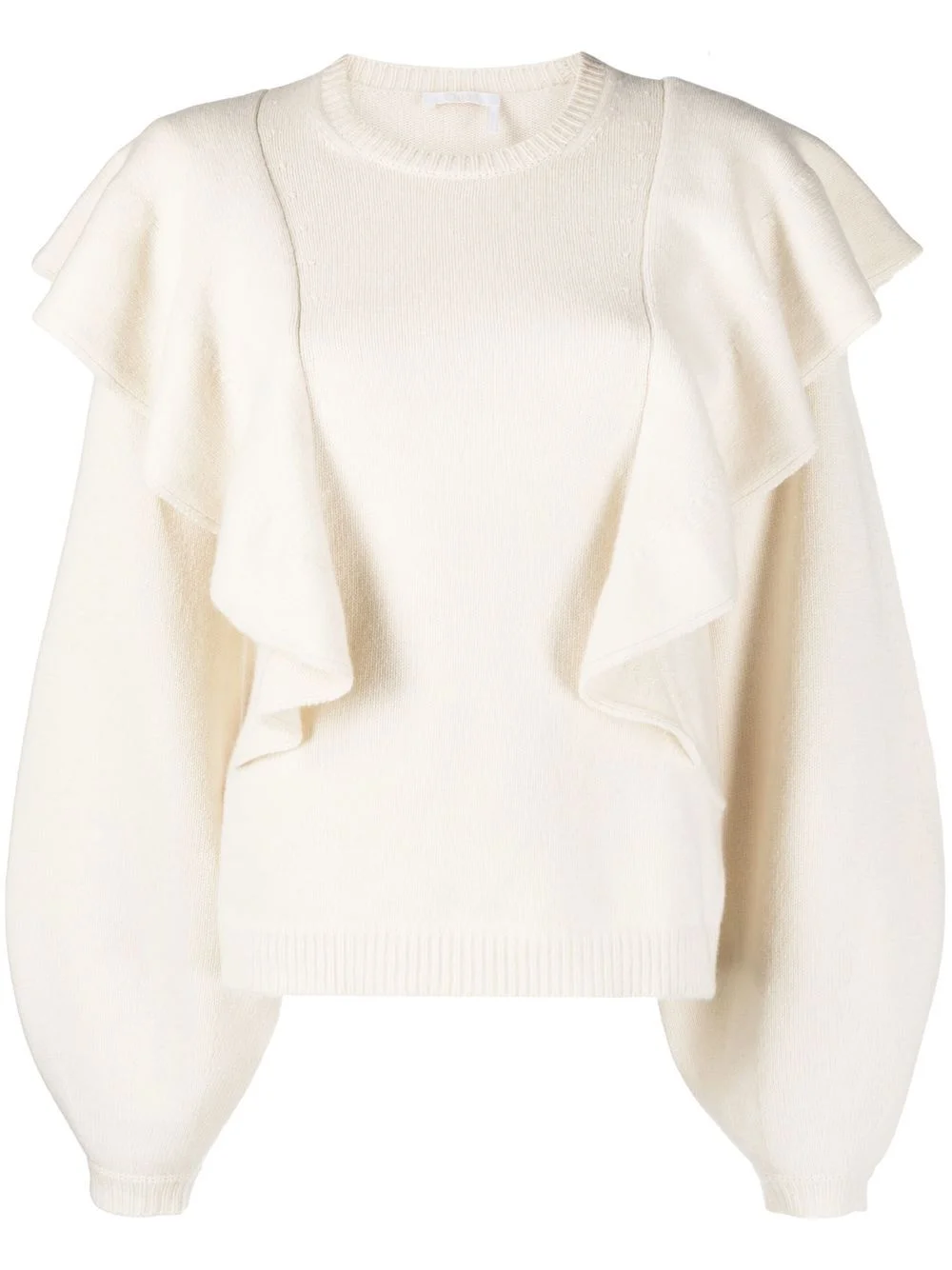 ruffle-detail jumper - 1