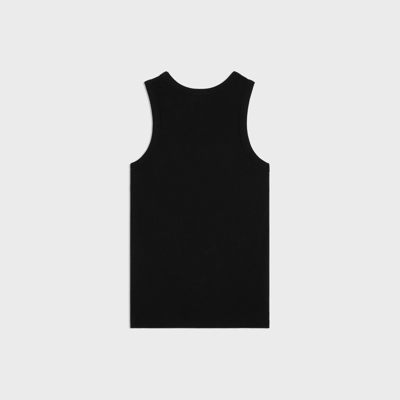 CELINE tank top IN ribbed cotton silk outlook