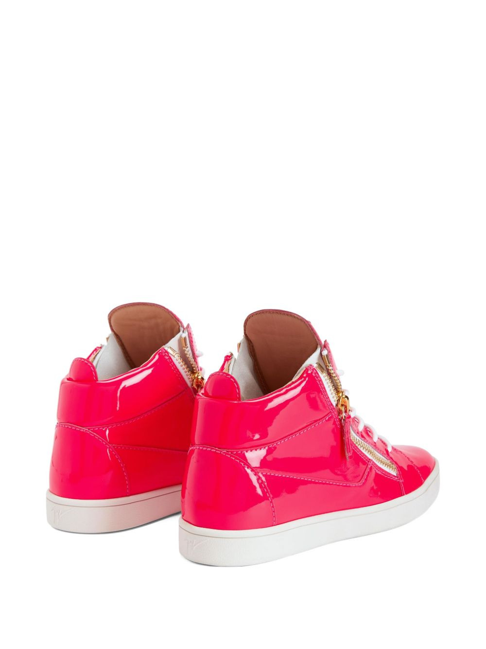 Kriss zip-fastening patent leather sneakers - 3