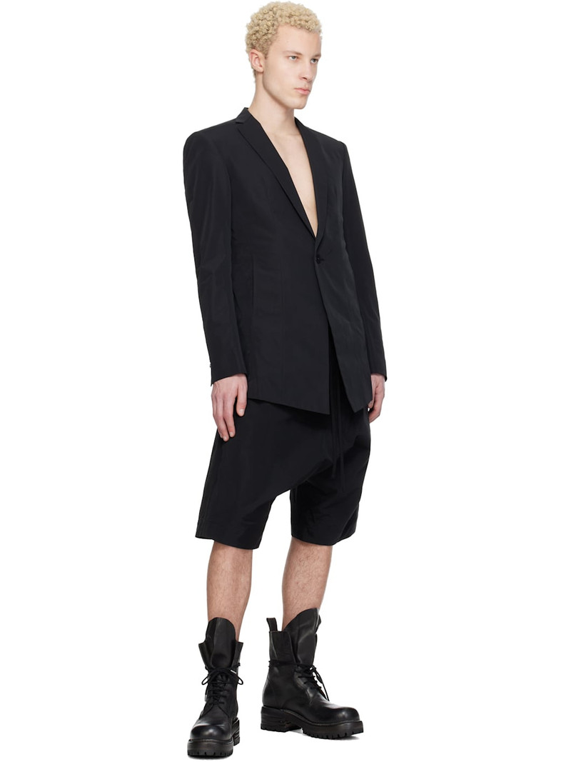 Julius Black Drop Crotch Shorts outlook