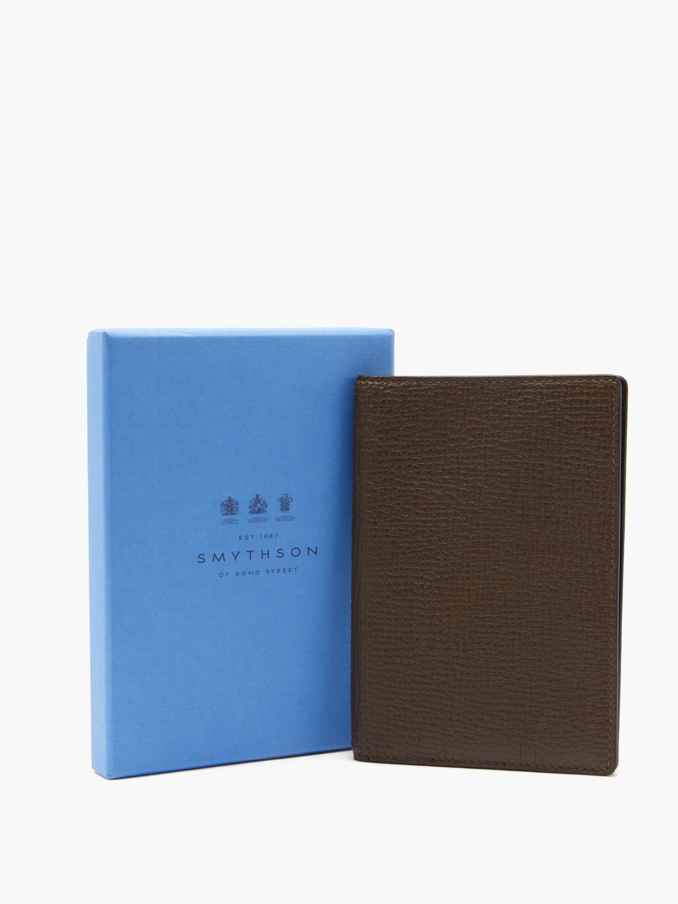 Ludlow grained-leather passport holder - 5