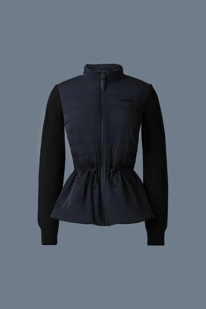 LAIKA Hybrid Down Jacket with Peplum 1