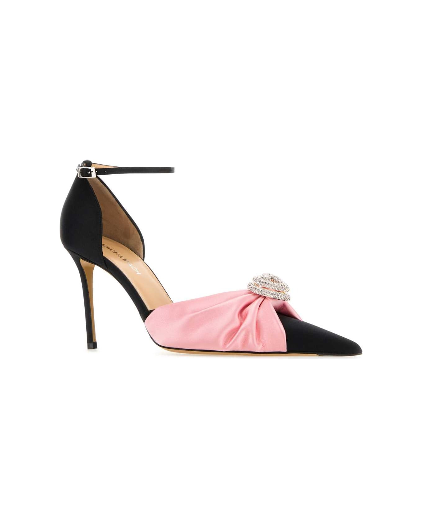 Black Satin Pumps - 2