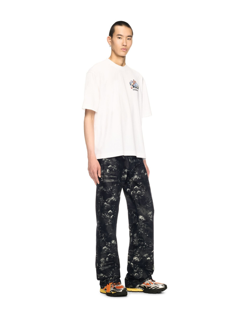 Off-White Blue Jacquard Fresco Jeans outlook