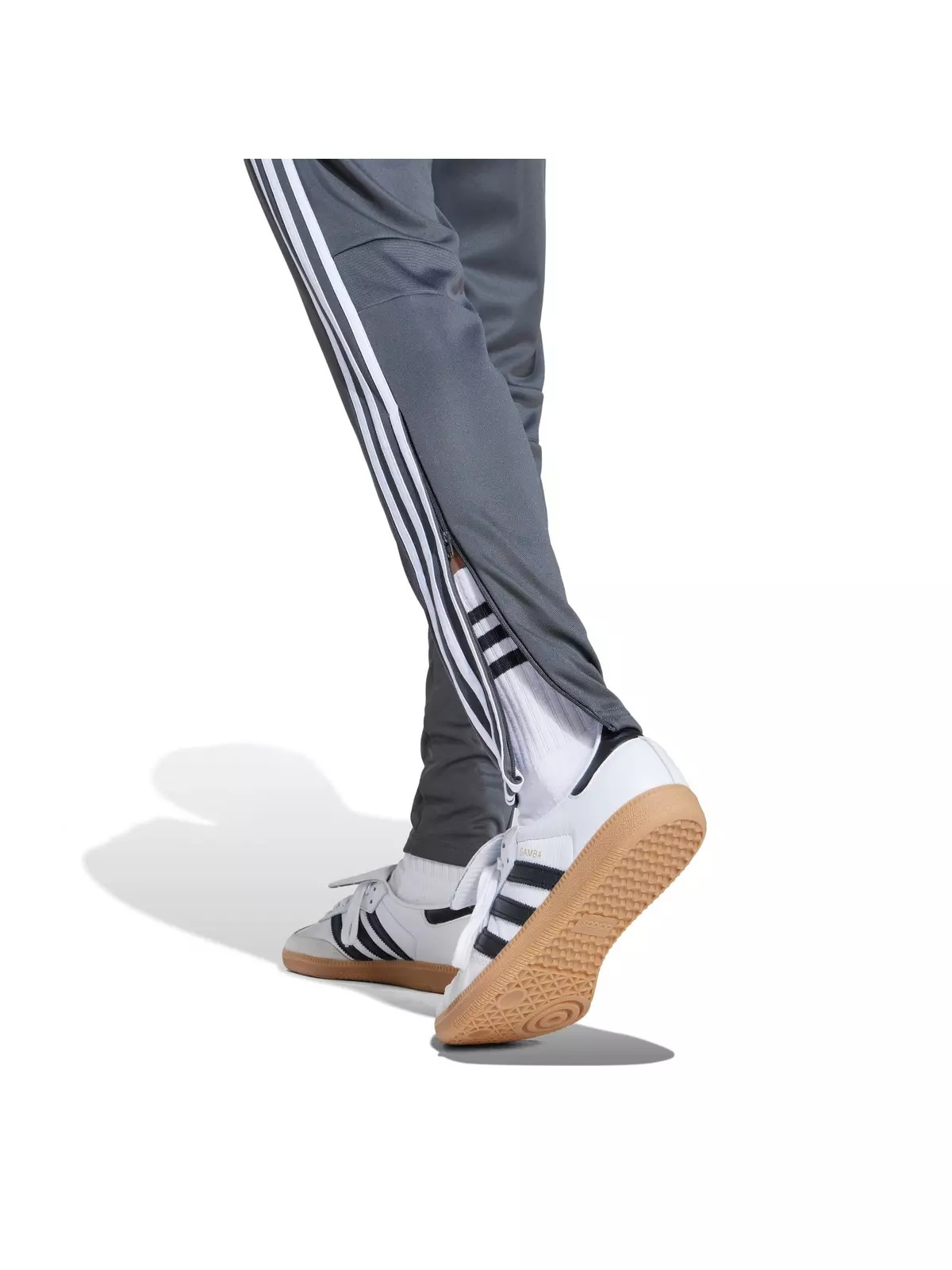 Women's Tiro 25 Essentials Training Tracksuit Bottoms -Grey/White - 5
