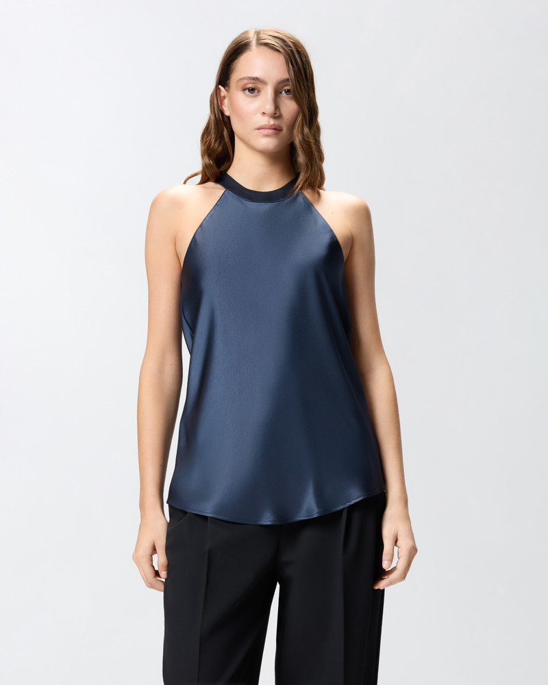 PINKO FLOWING TOP WITH BOW outlook