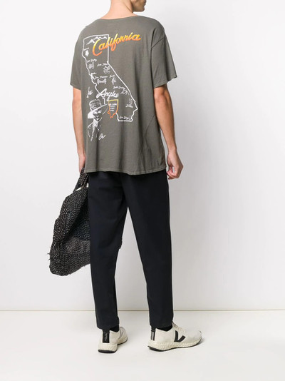 Greg Lauren California map print T-shirt outlook