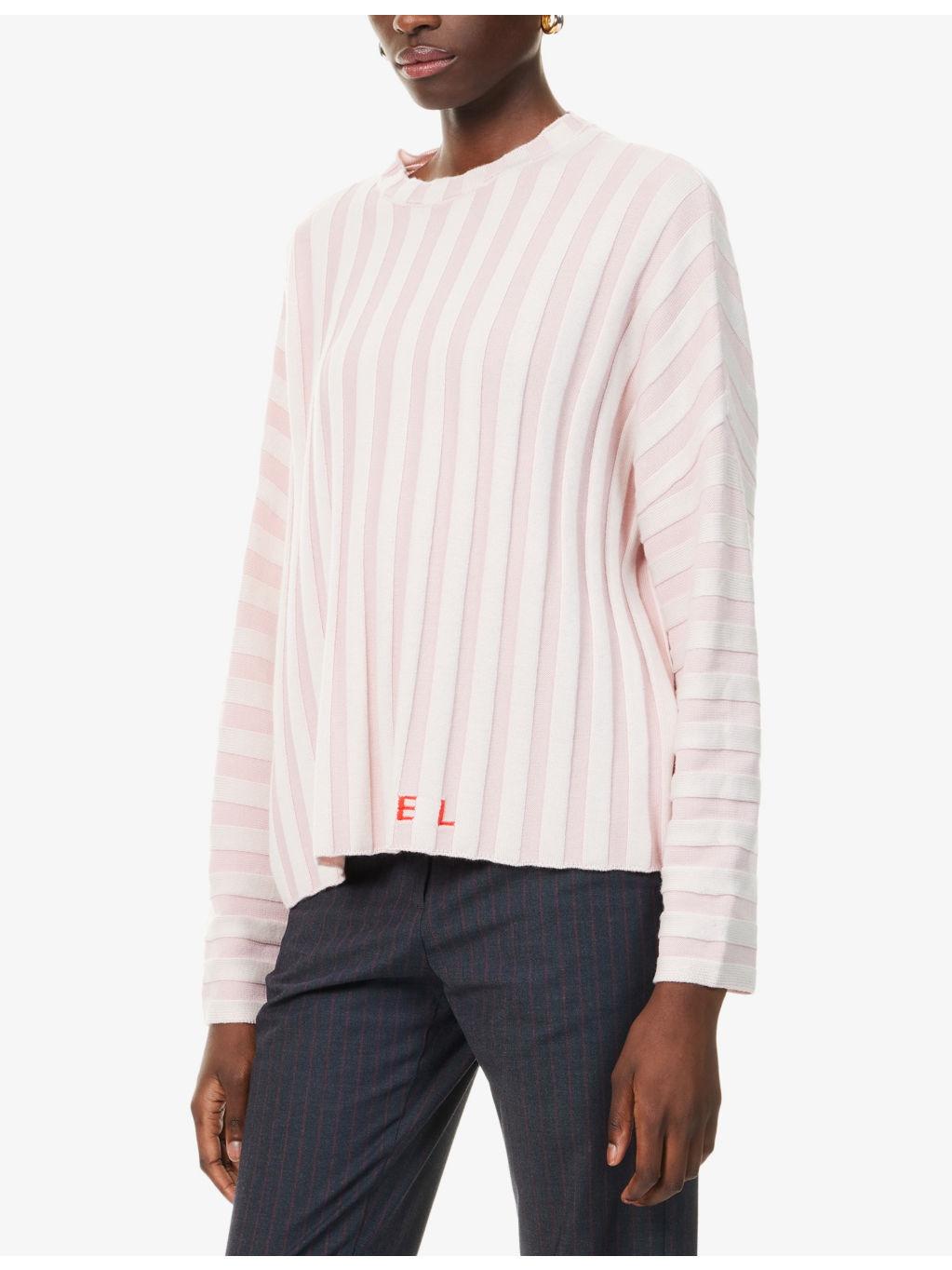 Keyboard Striped Wool Jumper - 3
