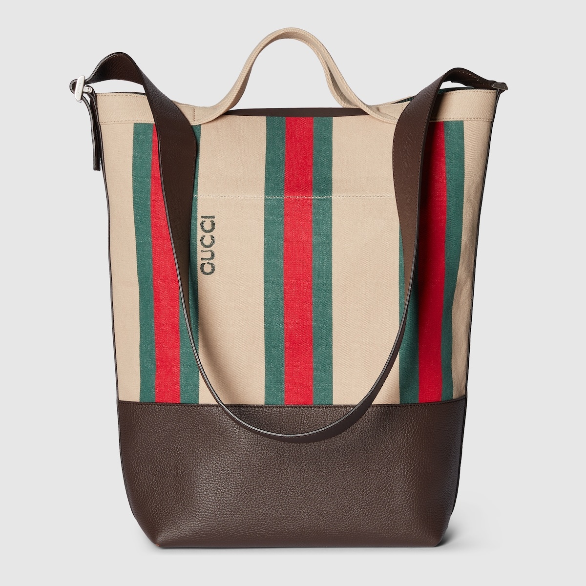 GUCCI Large tote bag with Web stripe REVERSIBLE
