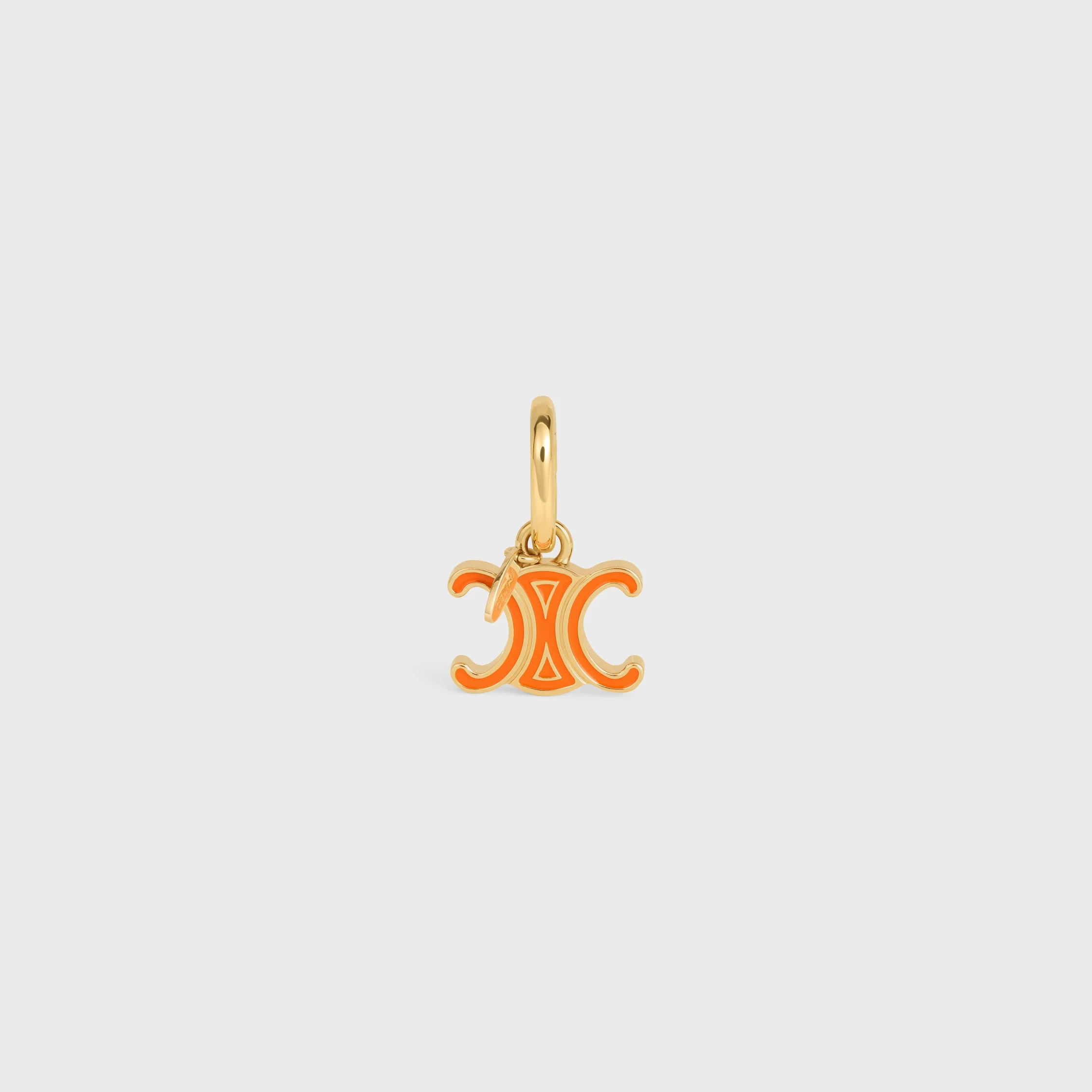 Celine Charms Triomphe in Enamel and Brass with Gold Finish - 1