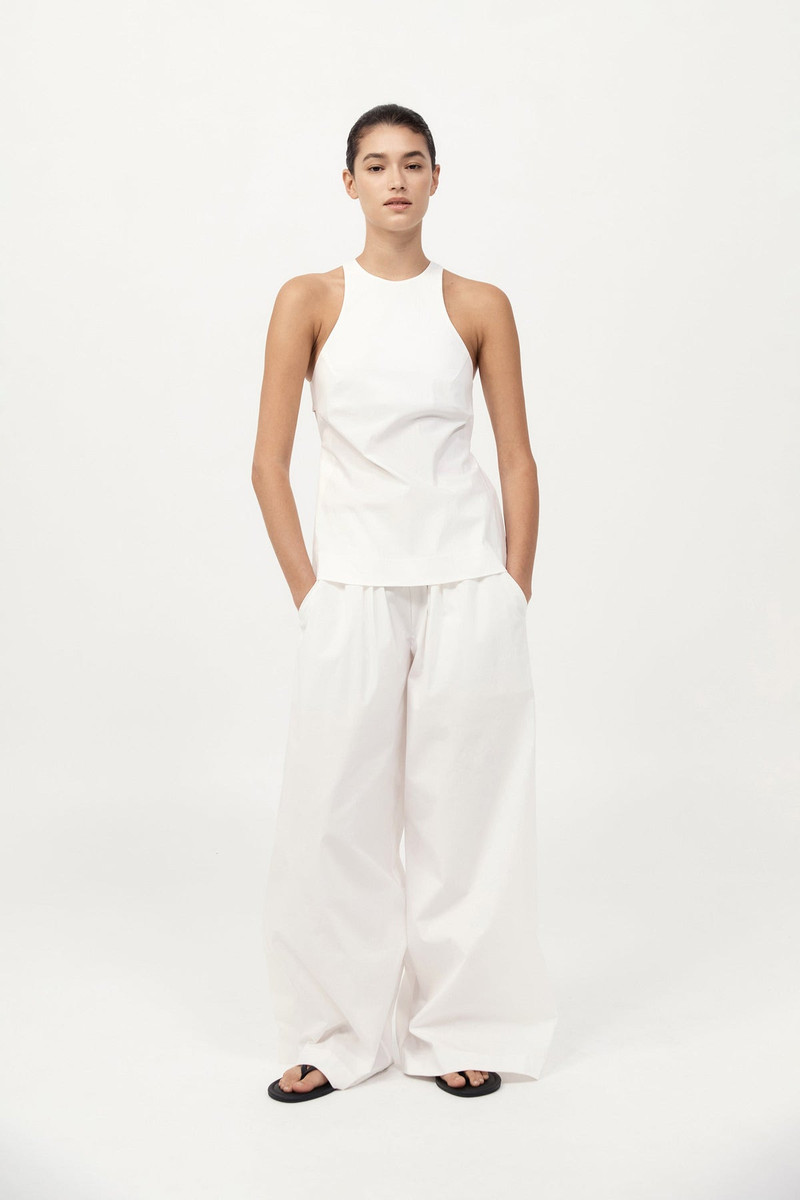 Everyday Drawstring Pants - White 4