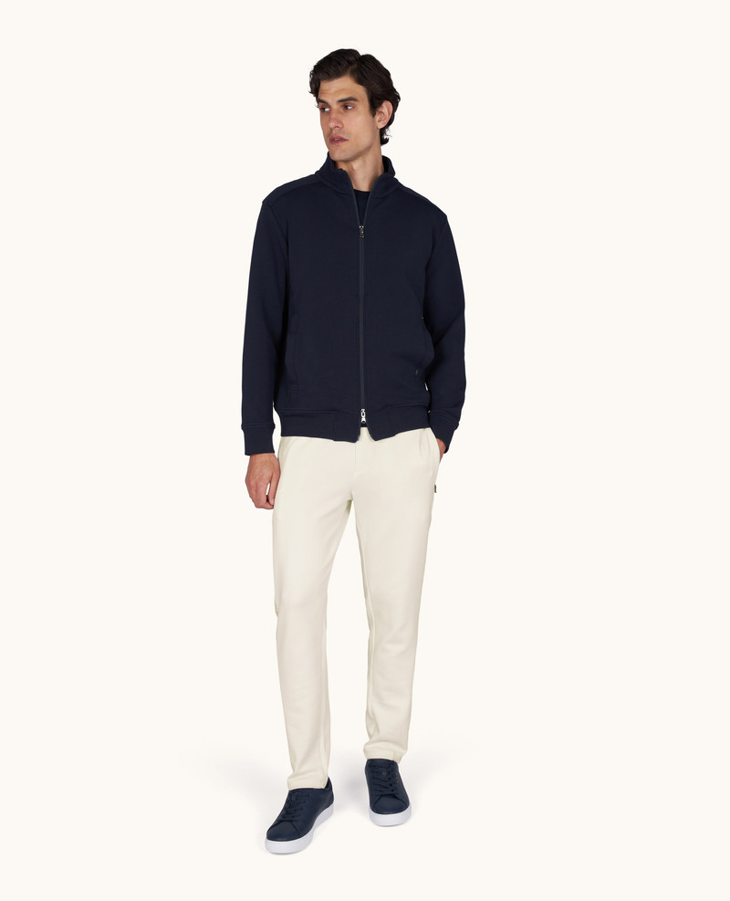 SPORT PANTS IN ACTIVE FLEECE WITH MICROFIBER DETAILS 1
