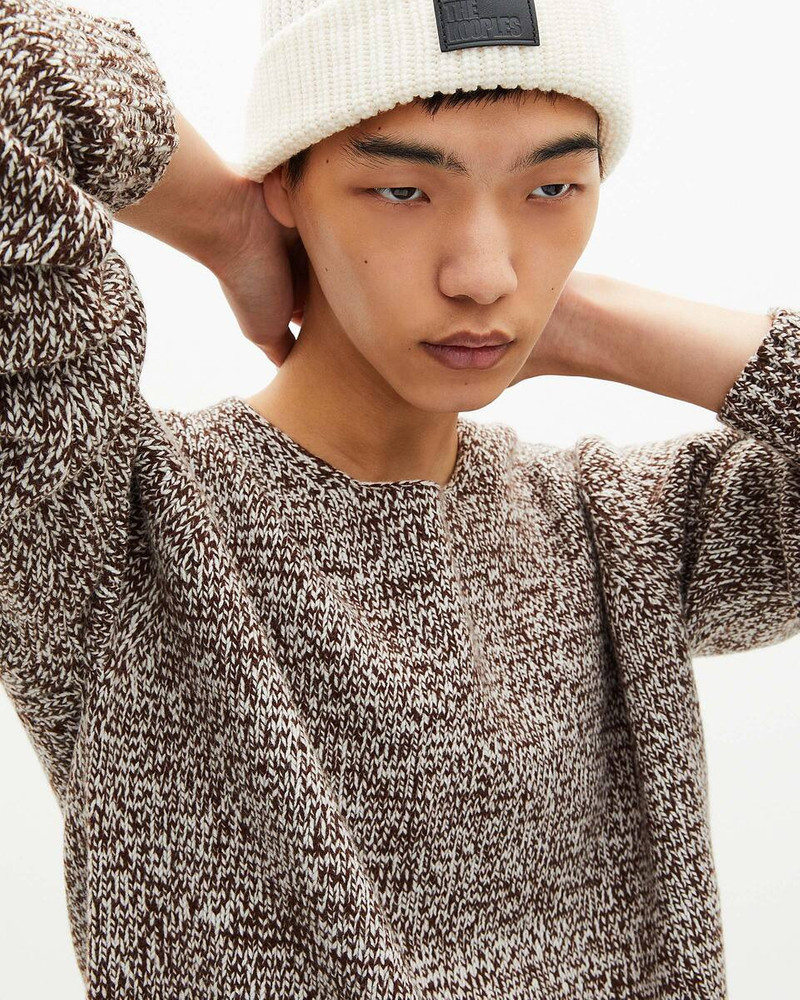 BEIGE AND WHITE SWEATER 5