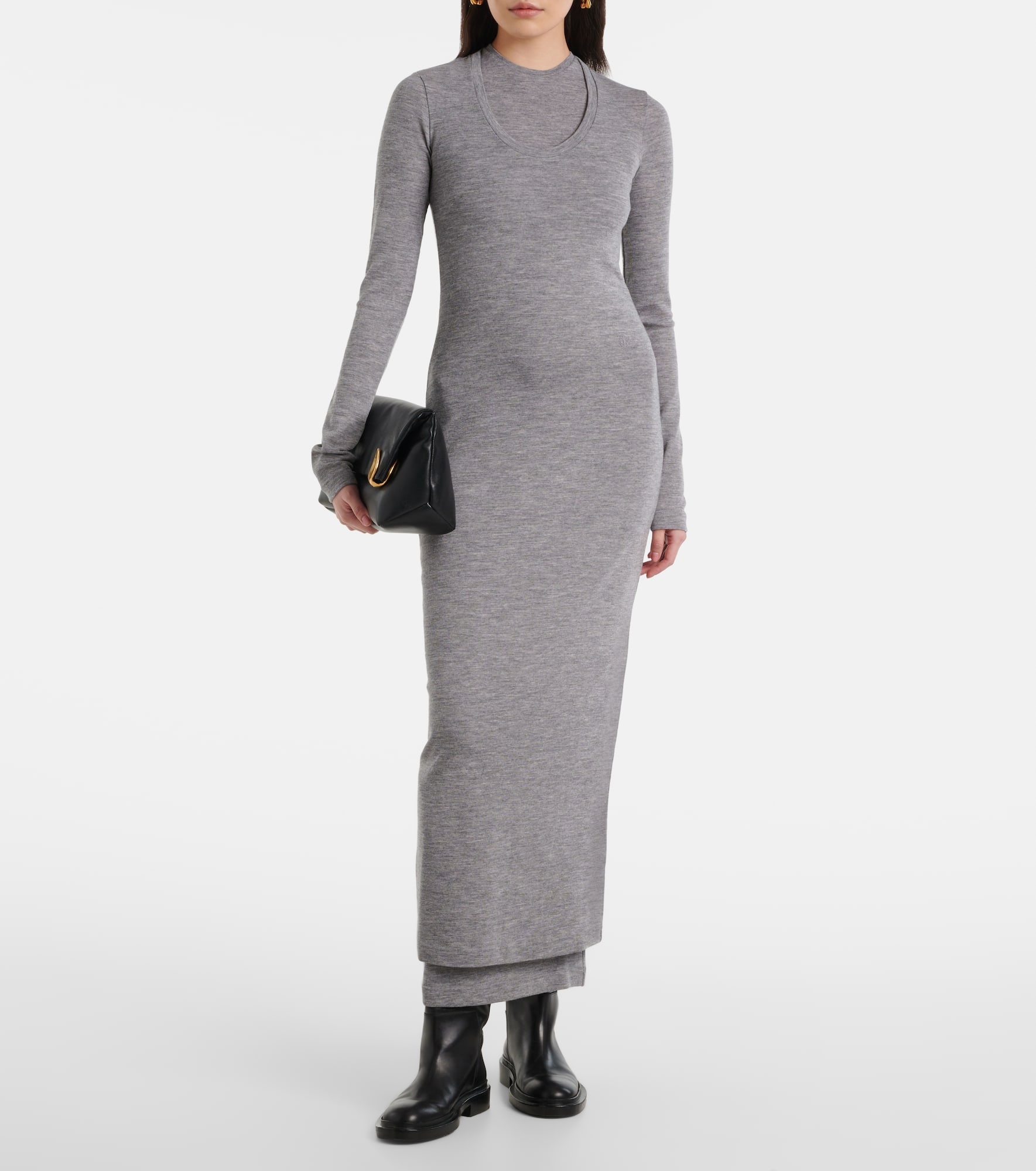 Virgin wool midi dress - 2
