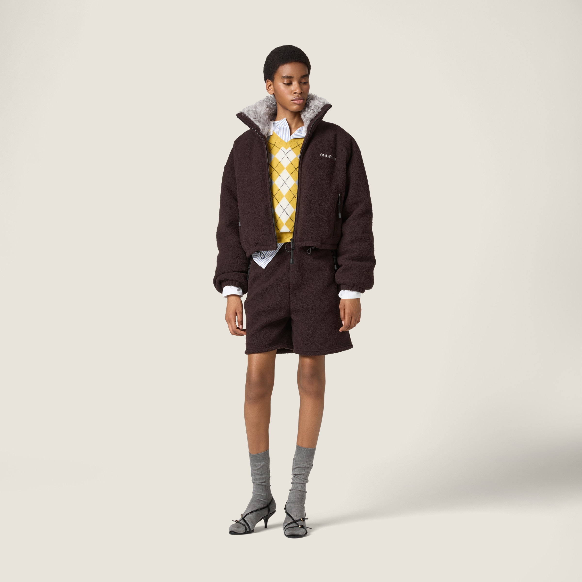 Fleece down jacket - 2