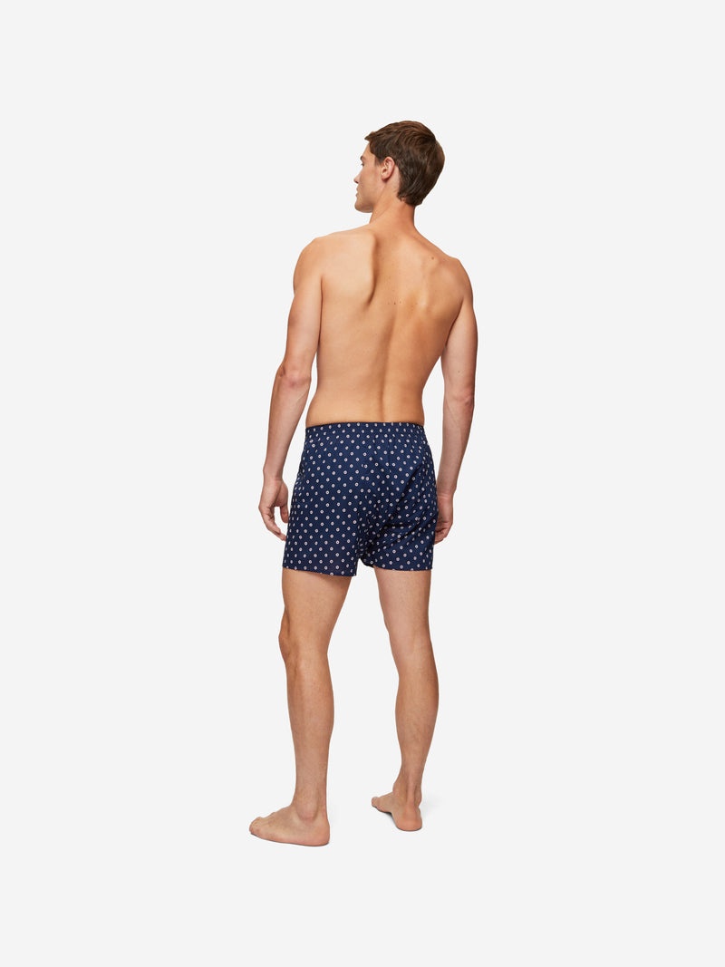 Men's Classic Fit Boxers Nelson 93 Cotton Batiste Navy - 5