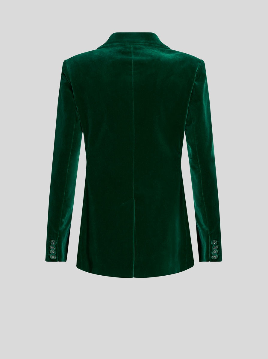 DOUBLE-BREASTED VELVET JACKET - 5