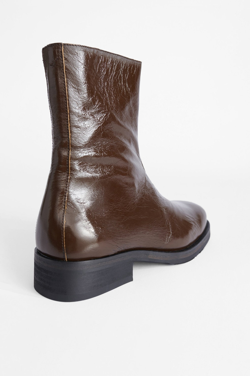 Camion Boot Olive Leather 4