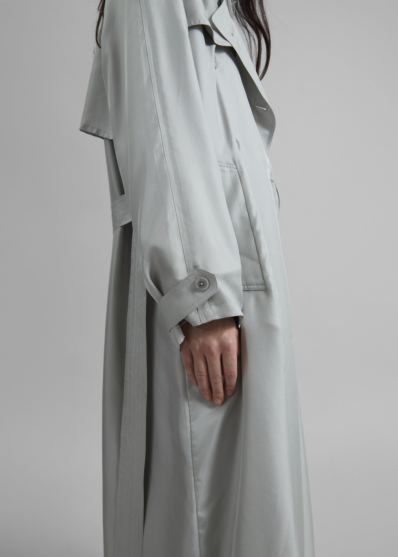 Veyron Silk Trench - Grey 7